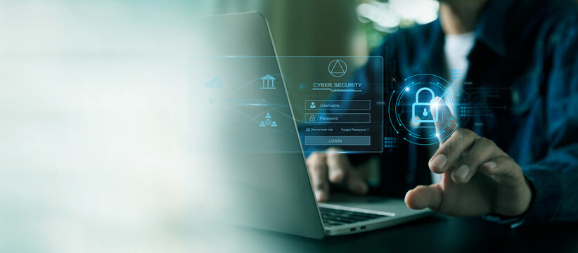 cybersecurity login with key , user privacy security , encryption and data ,Cybersecurity and privacy concepts.