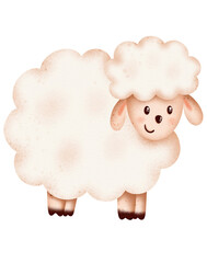 Cute sheep cartoon design character