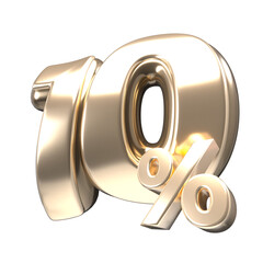 3d discount gold number 10