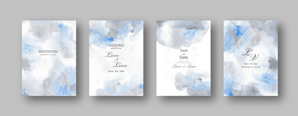 Modern creative design,  background texture watercolor art. Wedding invitation. Vector illustration.