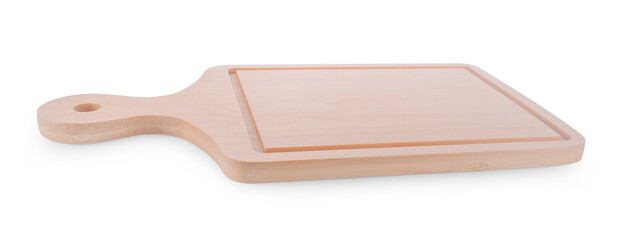 wood plate isolated on white background