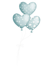 Obraz na płótnie Canvas Cute balloon illustration