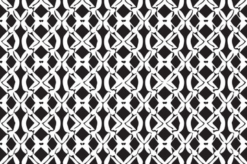 Black and White Seamless Fabric Pattern