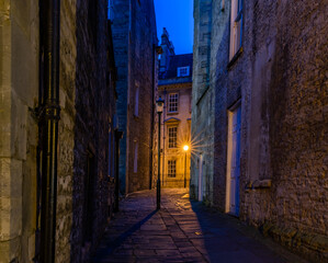 Walking around the historic city of Bath, Uk