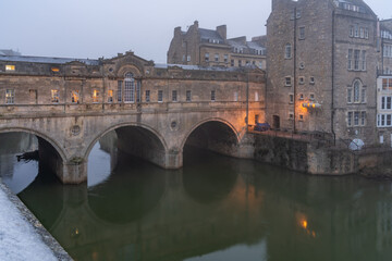 Walking around the historic city of Bath, Uk
