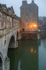 Obraz premium Walking around the historic city of Bath, Uk