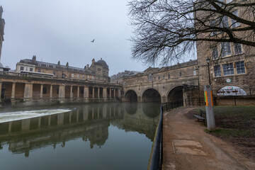 Obraz premium Walking around the historic city of Bath, Uk
