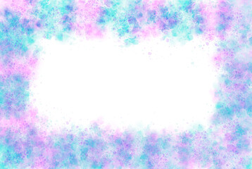 Rainbow Watercolor Background with Empty Space for Text 
