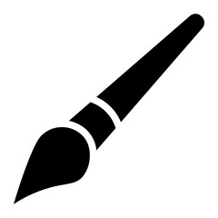 paint brush glyph icon