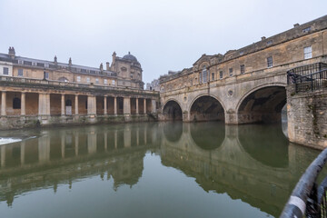 Obraz premium Walking around the historic city of Bath, Uk