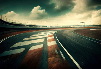Fototapeten Race track. Clouds © Livinskiy