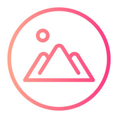 sticker gradient icon