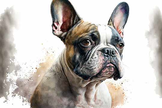 French Bulldog. Portrait of a French Bulldog dog. Dog portrait