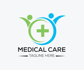Obraz premium Health Care Vector Logo Template. Medical health-care logo design template.