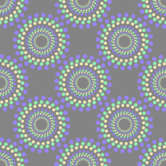 kaleidoscope seamless pattern. circles salute pattern.