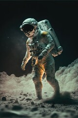Fototapeta premium astronaut in space and exploring made with generative ai