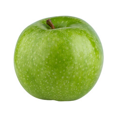 Fresh green apple isolated on alpha background.