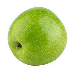 Fresh green apple isolated on alpha background.
