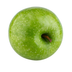 Fresh green apple isolated on alpha background.