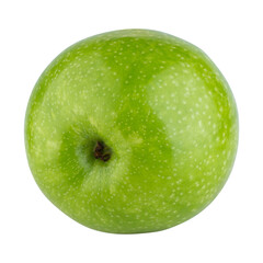 Fresh green apple isolated on alpha background.