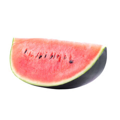 Watermelon sweet and juicy isolated on alpha background