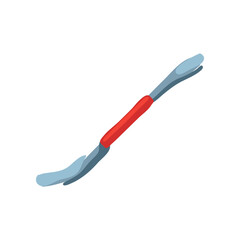 Handyman tool flat vector illustration. Cartoon drawing of instrument for repair work isolated on white background. Carpentry, construction concept