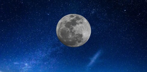 Fototapeta na wymiar moon in the night