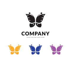Butterfly logo, Gradient logo, butterfly, logodesign, modern, graphic design, entreprise logo, business logo, Blue gradient