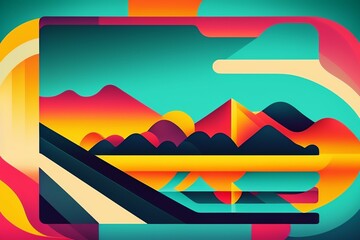 Modern Abstract Background, Backdrop, Design Element, Poster Banner or Flier With Space For Text - Generative AI