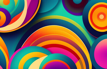 Modern Abstract Background, Backdrop, Design Element, Poster Banner or Flier With Space For Text - Generative AI