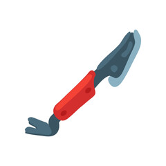 Steel crowbar vector illustration. Cartoon drawing of instrument for repair work isolated on white background. Carpentry, construction concept