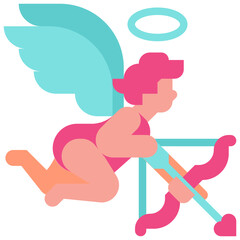 cupid flat icon