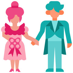 groom flat icon
