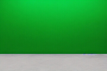 green wall chromakey and floor,Generative IA
