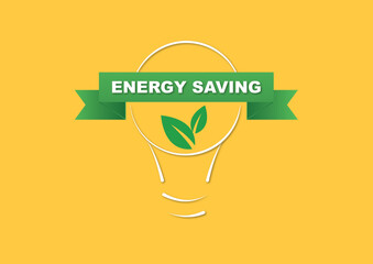 ENERGY SAVING Idea lamp icon. Line, glyph and filled outline colorful version, abstract light bulb outline and filled vector sign. Symbol, logo illustration. . Vector graphics