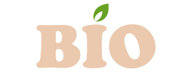 Organic eco natural bio vegan sticker label logo icon. Logo with a pattern of green leaves. Ecological products. Stickers of eco-friendly products. Vector illustration of vegan organic food icons