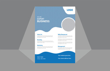 Modern Business flyer template, Vector file, A4 Size