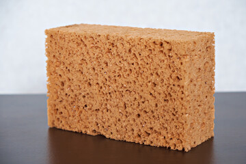 Sponge for washing cars. Detailing. Close-up
