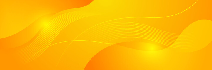 Warm tone yellow and orange color background abstract art vector