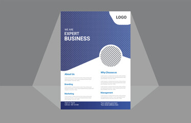 Modern Business flyer template, Vector file, A4 Size
