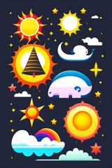 Naklejka premium poster art, featured on pixiv, space art, created with Generative AI technology