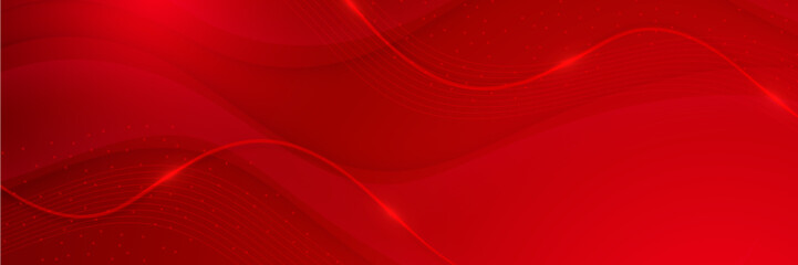 red background