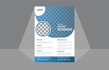 Modern Business flyer template, Vector file, A4 Size