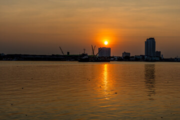 Natural background, high angle from the high mountains that can see the scenery around, the wind blows through the cool, blurred of traveling, the integrity of the moist forest.
