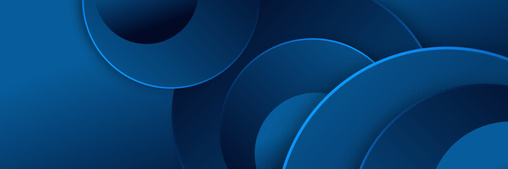 Blue banner. Dark blue abstract background geometry shine and layer element vector for presentation design. Vector design for business, corporate, institution, party, festive, seminar, and talks