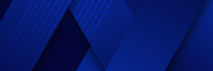 Abstract background banner dark blue with modern corporate concept