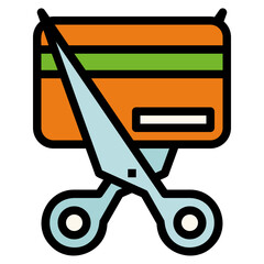 Destroy filled outline icon