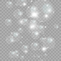 	
Bubble vector. soap bubble on a transparent background. Vector design.