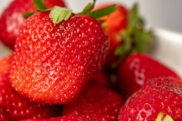 strawberries on a plate
