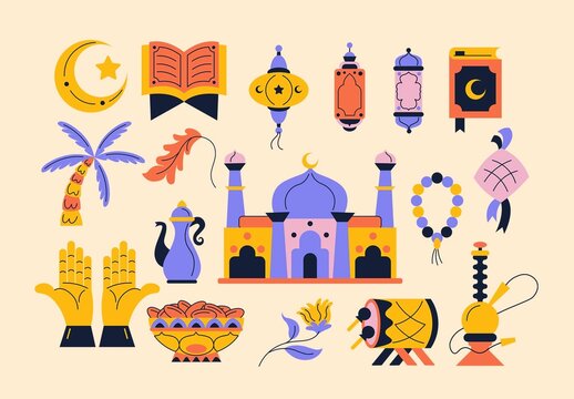 Ramadan Illustrations for Eid Islamic Celebrations